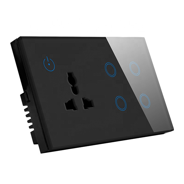 Glazen paneel Touch wandlichtschakelaar stopcontact
